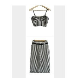 Striped Moon River‎ top and pants set Size Small. NWT